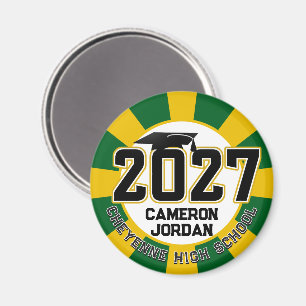 Letterman Abschlussjahrgang 2027 Magnet