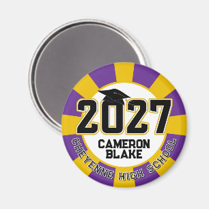 Letterman Abschlussjahrgang 2027 Magnet
