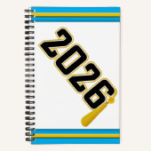 Letterman Abschlussklasse 2026 Notizblock (Vorderseite)