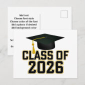 Letterman Abschlussklasse 2026 Postkarte (Vorne/Hinten)