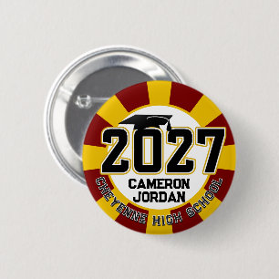 Letterman Abschlussklasse 2027 Abitur Button