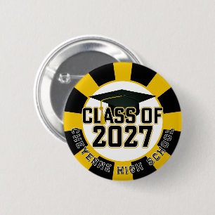 Letterman Abschlussklasse 2027 Abitur Button