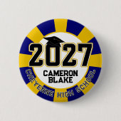 Letterman Abschlussklasse 2027 Diplomfeier Button (Vorderseite)