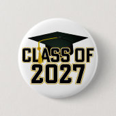Letterman Abschlussklasse 2027 Diplomfeier Button (Vorderseite)