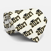 Letterman Abschlussklasse 2027 Diplomfeier Krawatte (Gerollt)