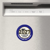 Letterman Abschlussklasse 2027 Diplomfeier Magnet (In Situ (Geschirrspüler))