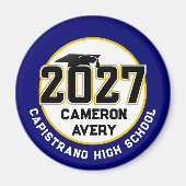 Letterman Abschlussklasse 2027 Diplomfeier Magnet (Vorne)