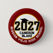 Letterman Abschlussklasse 2027 Diplomierung Button (Vorderseite)