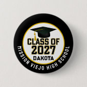 Letterman Abschlussklasse 2027 Diplomierung Button (Vorderseite)