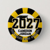 Letterman Abschlussklasse 2027 Diplomierung Button (Vorderseite)