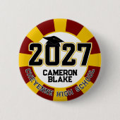 Letterman Abschlussklasse 2027 Diplomierung Button (Vorderseite)