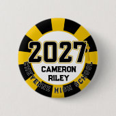 Letterman Abschlussklasse 2027 Diplomierung Button (Vorderseite)