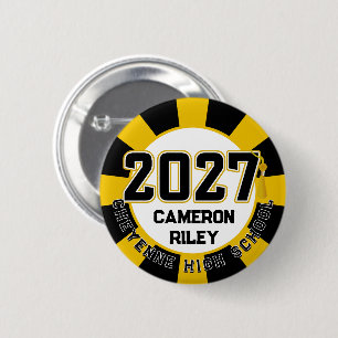 Letterman Abschlussklasse 2027 Diplomierung Button