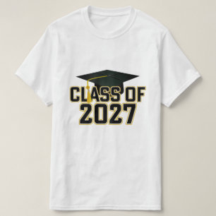 Letterman Abschlussklasse 2027 Diplomierung T-Shirt
