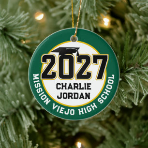 Letterman Abschlussklasse 2027 Foto-Abschlussfeier Keramik Ornament