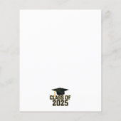 Letterman Class of 2025 Abschluss Ankündigung (Rückseite)