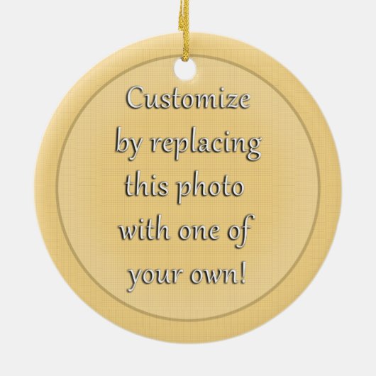 Letterman Class of 2026 Foto Abschluss Keramik Ornament (Hinten)