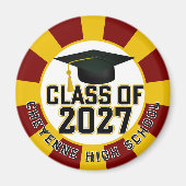 Letterman Class of 2027 Graduation Magnet (Vorne)