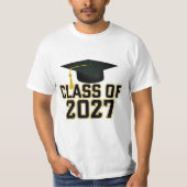 Letterman Class of 2027 Graduation T-Shirt (Vorderseite)