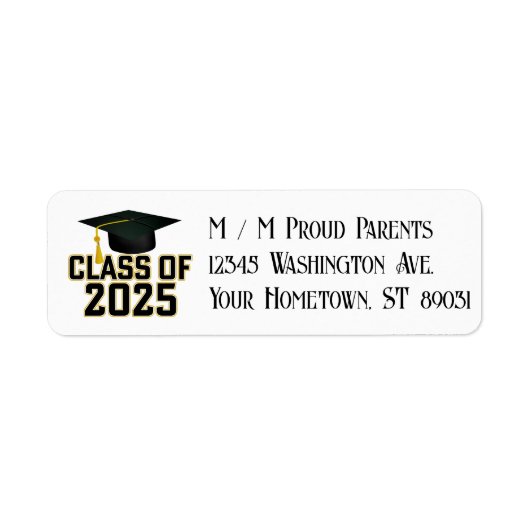 Letterman Gold Class 2025 Abschluss (Vorne)