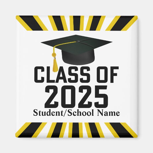 Letterman-Klasse des Abschlusses 2025 Magnet (Vorne)