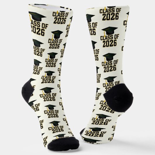 Letterman-Klasse des Abschlusses 2026 Socken (Gewinkelt)