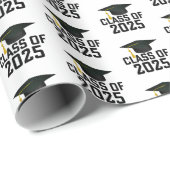Letterman Style Class of 2025 Abschluss Geschenkpapier (Rolleneckpunkt)