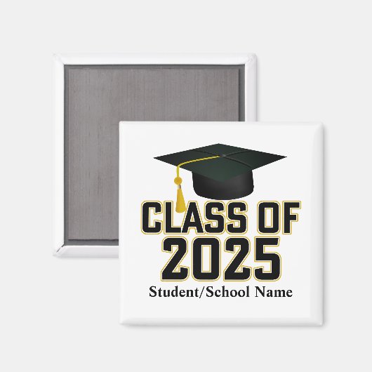 Letterman Varsity Class of 2025 Abschluss Magnet (Vorderseite/Rückseite)