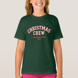 Letterman Weihnachtskollegium Familienname der Cre T-Shirt