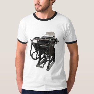Letterpress 1888 Ringer Herren T-Shirt