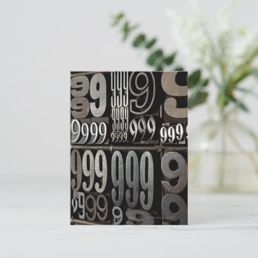 Letterpress 3 postkarte (Stehend Vorderseite)