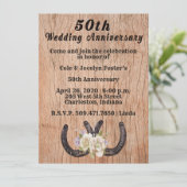 Letterpress 50-Jährige Feier Einladung (Stehend Vorderseite)