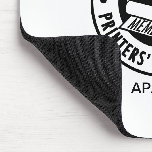 Letterpress APA-Mauspad zur Personalisierung Mousepad (Ecke)