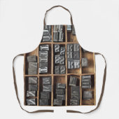 Letterpress-Führungsart in einem Fall Schürze (Vorderseite)