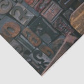 Letterpress Holzart Decoupage Seidenpapier (Ausschnitt)