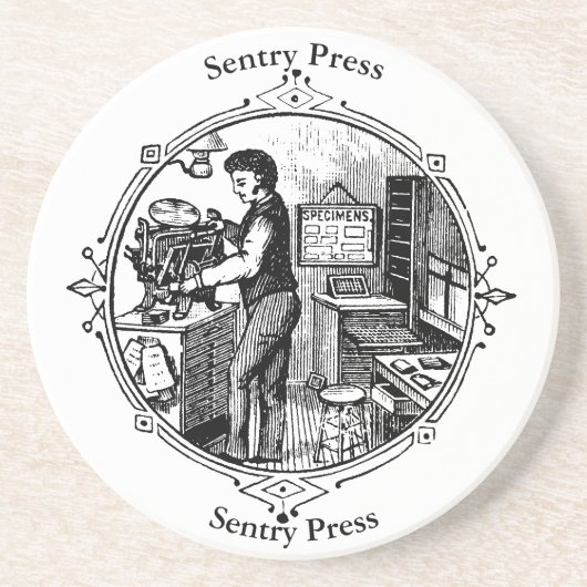 Letterpress Kelsey Untersetzer (Vorne)