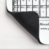 Letterpress-Maus-Pad mit Musterbeispiel Mousepad (Ecke)