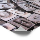 Letterpress Metal Type Poster (Ecke)