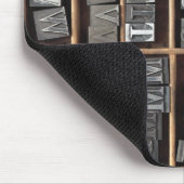 Letterpress-Metalltypschutzmatte Mousepad (Ecke)