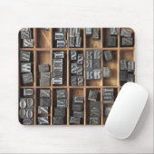 Letterpress-Metalltypschutzmatte Mousepad (Mit Mouse)
