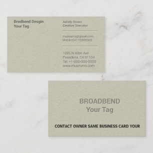 Letterpress Simple Business Man Company Visitenkarte