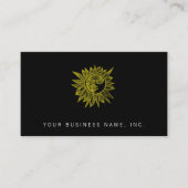 Letterpress Style Sun Visitenkarte (Vorderseite)