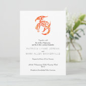 Letterpress Tribal Dragon Einladung (Stehend Vorderseite)