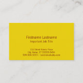 Letterpresse Visitenkarte (Rückseite)