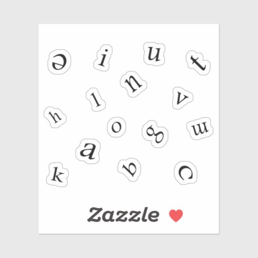 Letters Aufkleber (Blatt)