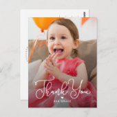 Letters Charm Editable Farbe Vielen Dank Postcard Postkarte (Vorne/Hinten)