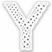 LETTERS MADE OF BLACK STARS AUFKLEBER (Vorderseite)