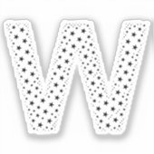 LETTERS MADE OF BLACK STARS AUFKLEBER (Vorderseite)