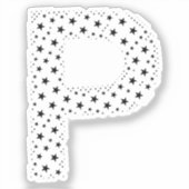 LETTERS MADE OF BLACK STARS AUFKLEBER (Vorderseite)