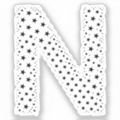 LETTERS MADE OF BLACK STARS AUFKLEBER (Vorderseite)